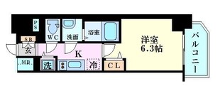 プレサンス扇町駅前の物件間取画像